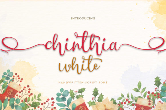 Chinthia White Font Poster 1