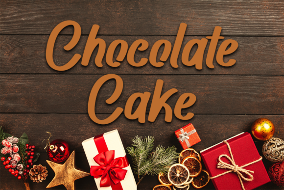 Chocolate Cake Font Chocolate Cake Font Poster 1