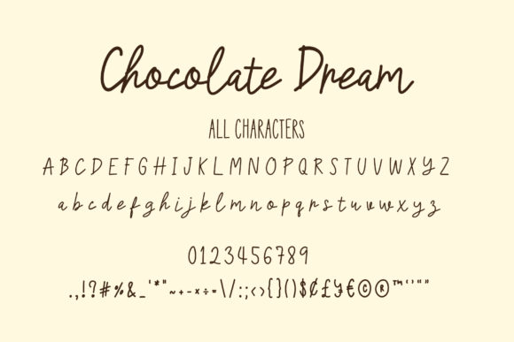 Chocolate Dream Font Poster 3