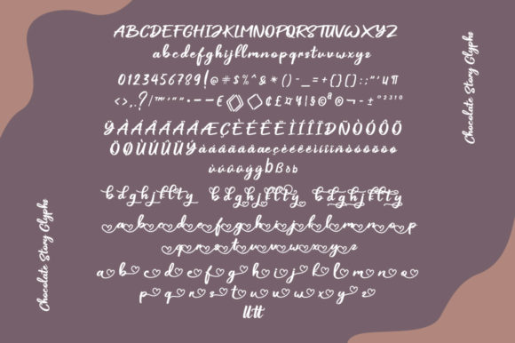 Chocolate Story Font Poster 7