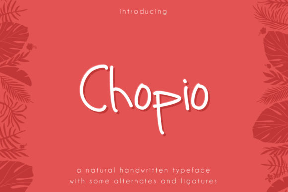Chopio Font Poster 1