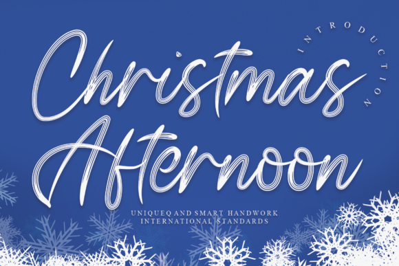 Christmas Afternoon Font Poster 1