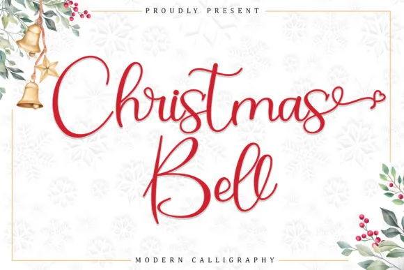 Christmas Bell Font Christmas Bell Font Poster 1
