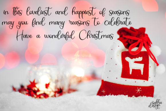 Christmas Bell Font Poster 4