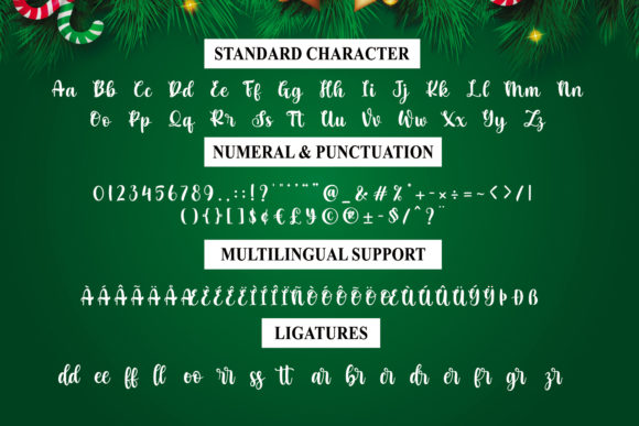 Christmas Blessings Font Poster 15