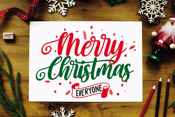 Christmas Blessings Font Poster 6