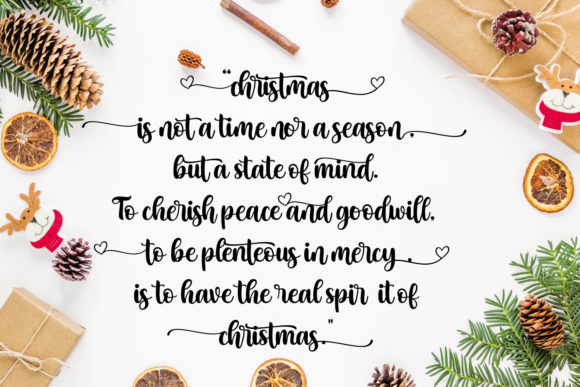 Christmas Blessings Font Poster 7