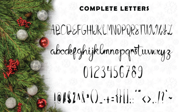 Christmas Cake Font Poster 4