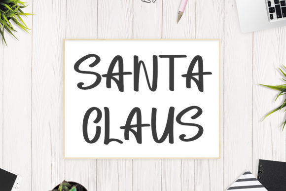 Christmas Carriage Font Poster 2
