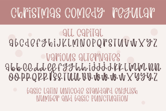 Christmas Comedy Font Poster 2