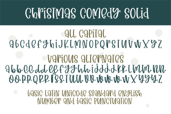 Christmas Comedy Font Poster 3