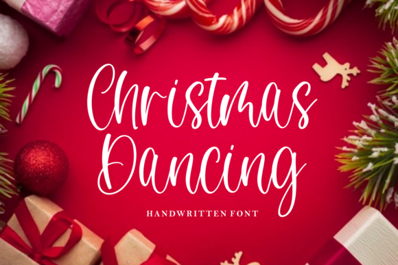 Christmas Dancing Font Poster 1