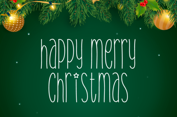 Christmas Day Font Poster 3