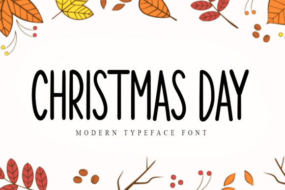 Christmas Day Font Poster 1