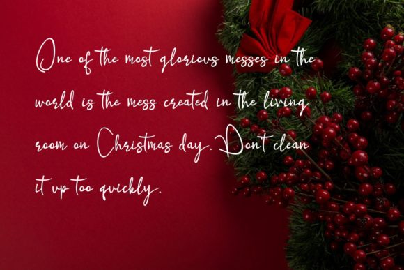 Christmas December Font Poster 2