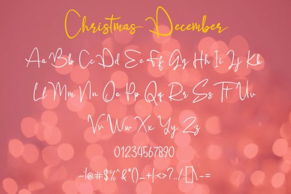 Christmas December Font Poster 3