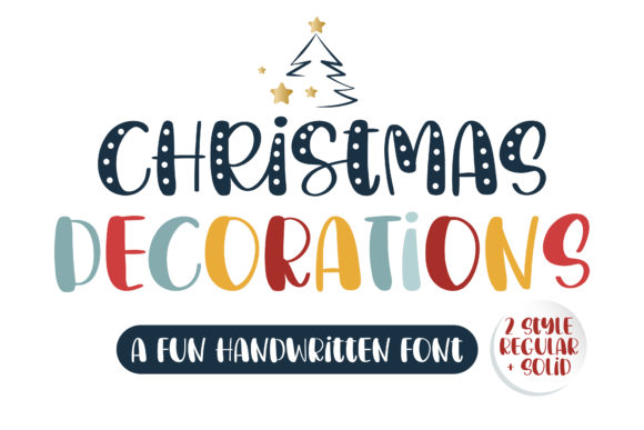 Christmas Decorations Font Poster 1