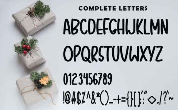 Christmas Farmhouse Font Poster 4