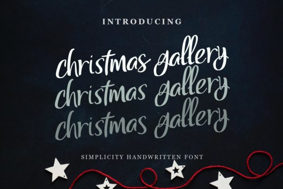 Christmas Gallery Font Poster 1
