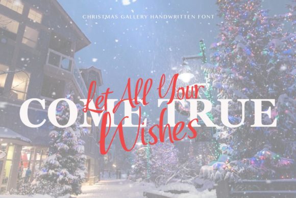 Christmas Gallery Font Poster 3