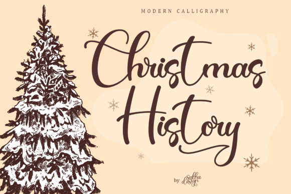 Christmas History Font Poster 1