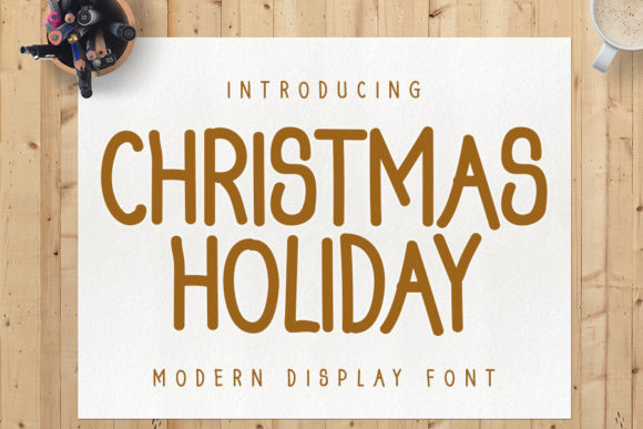 Christmas Holiday Font Poster 1