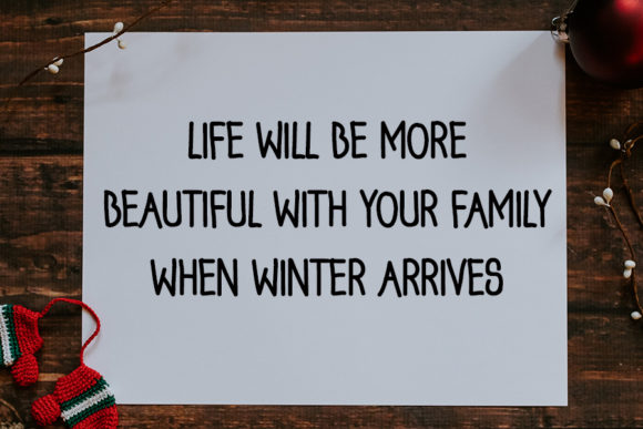 Christmas Holiday Font Poster 3