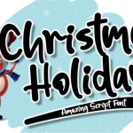 Christmas Holiday Font Poster 1