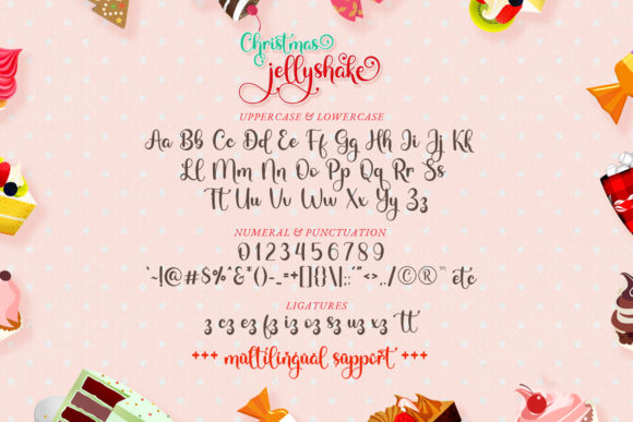 Christmas Jellyshake Font Poster 10