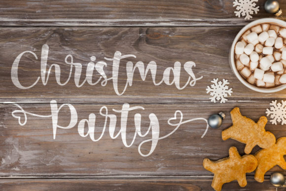 Christmas Lights Font Poster 2