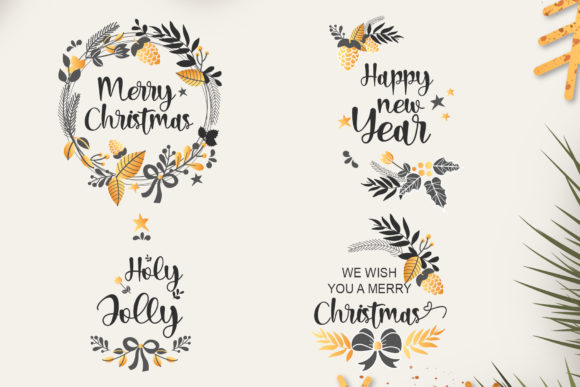 Christmas Lights Font Poster 3