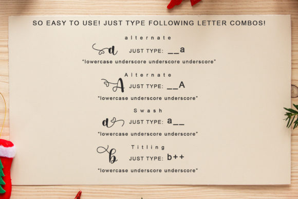 Christmas Lights Font Poster 4
