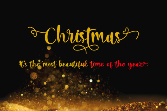 Christmas Lights Font Poster 5