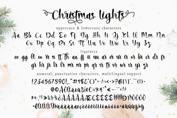 Christmas Lights Font Poster 9