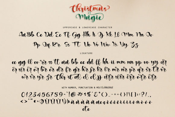 Christmas Magic Font Poster 10