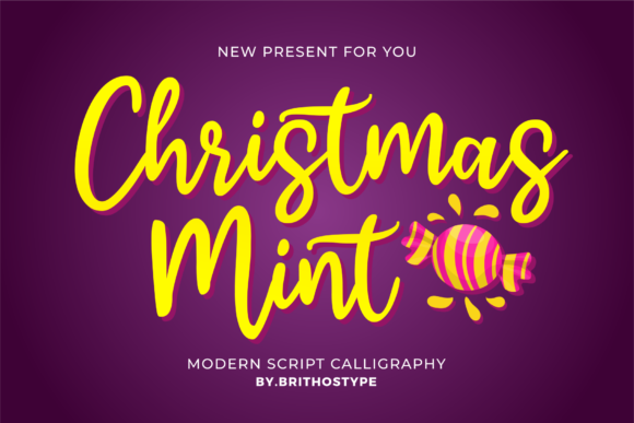Christmas Mint Font Poster 1