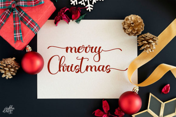Christmas Night Font Poster 2