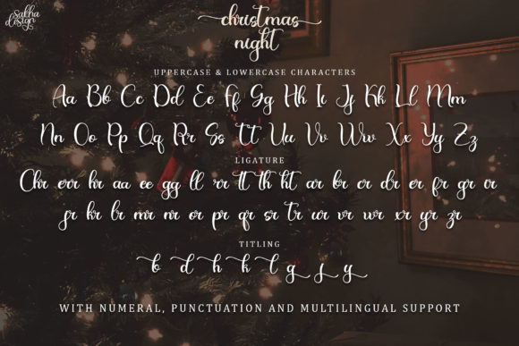 Christmas Night Font Poster 7
