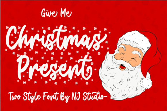 Christmas Present Font Poster 1