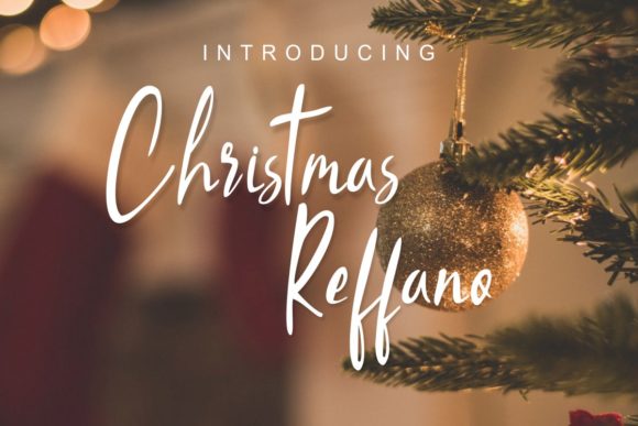 Christmas Reffano Font Poster 1