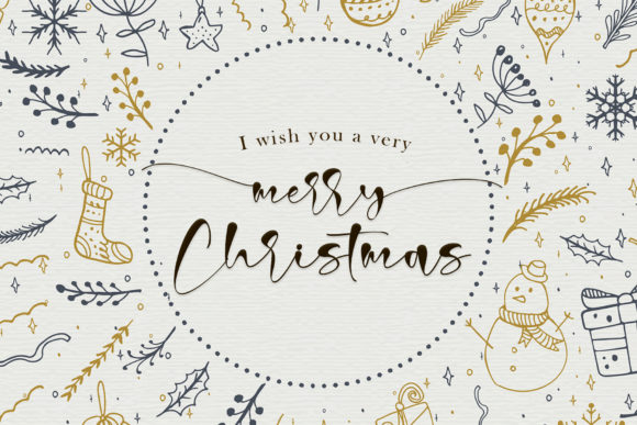 Christmas Signature Font Poster 2