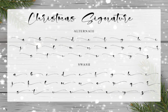 Christmas Signature Font Poster 10