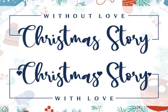Christmas Story Font Poster 2