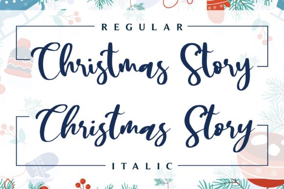 Christmas Story Font Poster 3