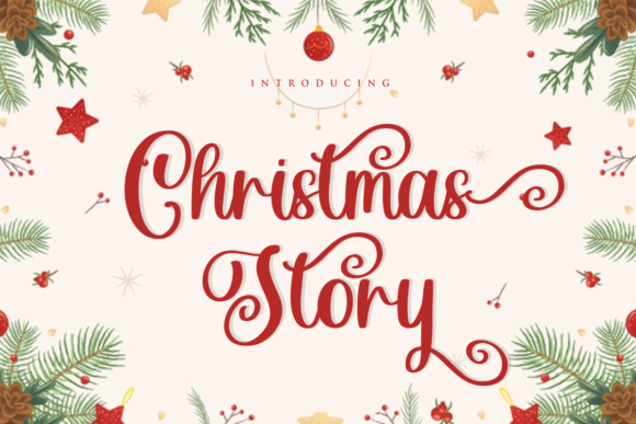 Christmas Story Font Poster 1