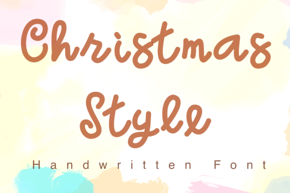 Christmas Style Font Poster 1