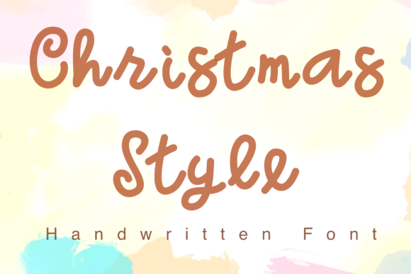Christmas Style Font Christmas Style Font Poster 1