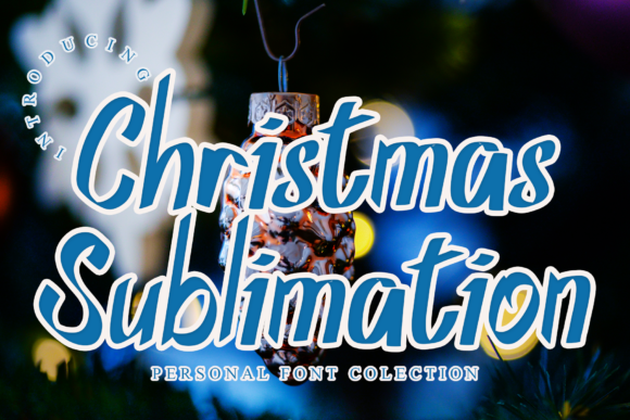 Christmas Sublimation Font Poster 1