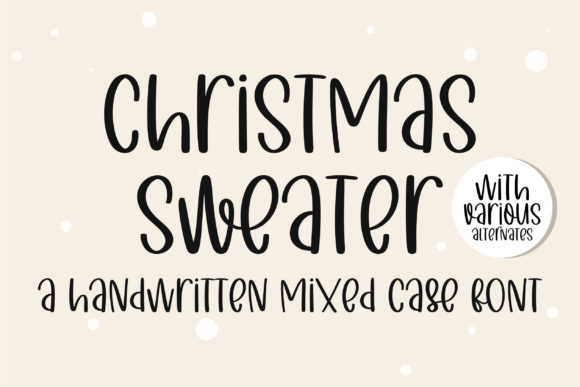 Christmas Sweater Font Poster 1