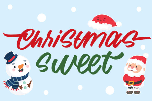 Christmas Sweet Font Poster 1
